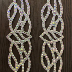 Crystal Vine Arm Appliqué | Rhinestone Arm Band for Dance Costumes, Belly Dance, Festival, Stagewear, Performance Outfit Accessory