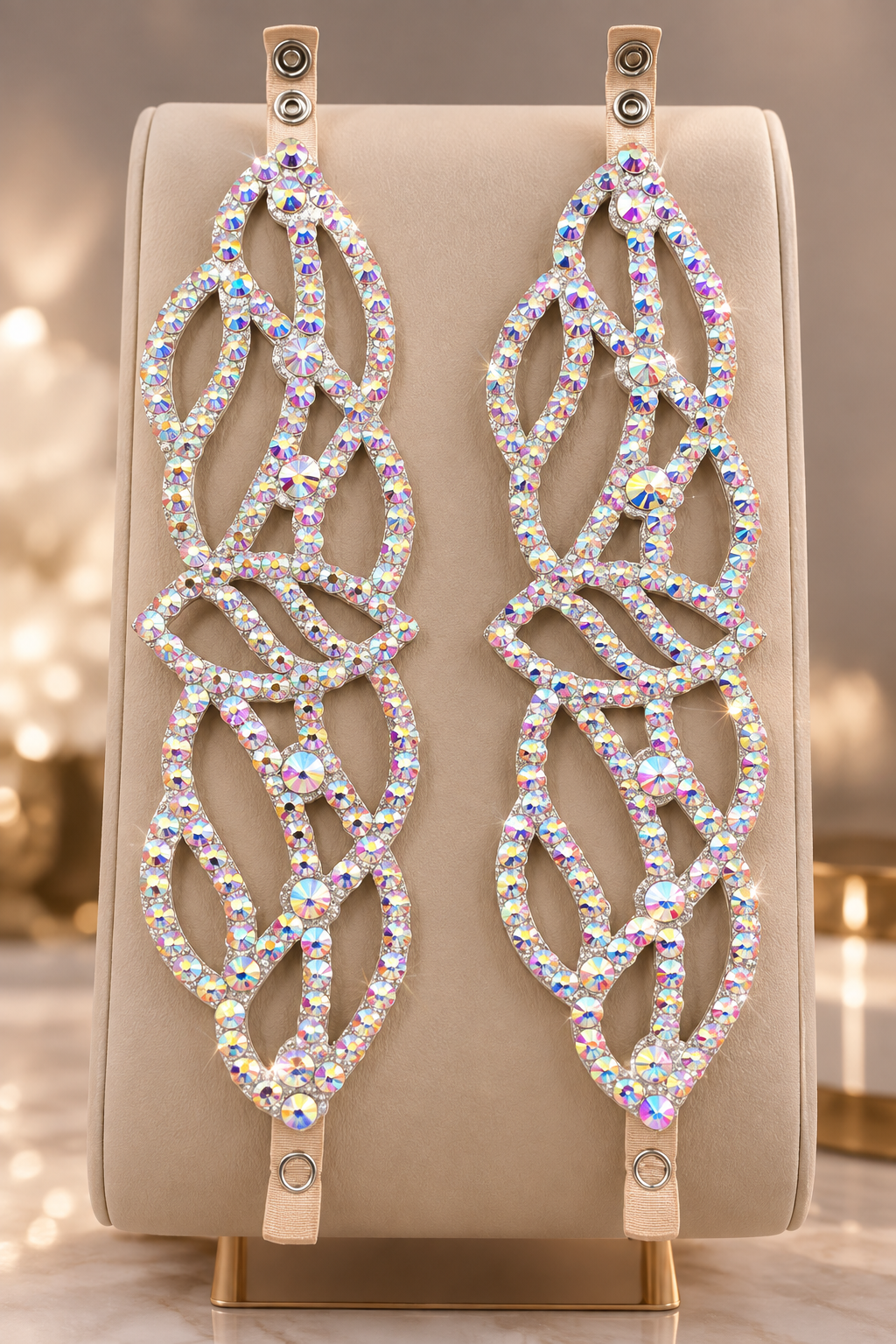 Crystal Vine Arm Appliqué | DanDana Oriental Handmade Jewelry Glamorous AB Rhinestone Arm Cuffs
