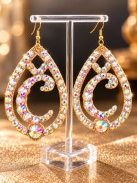Sparkling Aurora Teardrop Earrings